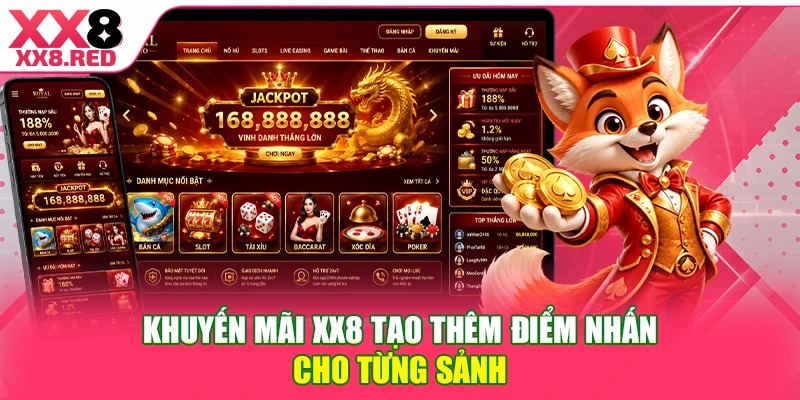 Khuyến mãi XX8 tạo thêm điểm nhấn cho từng sảnh