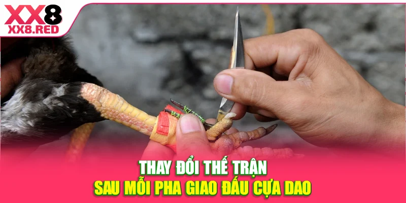 Thay đổi thế trận sau mỗi pha giao đấu cựa dao